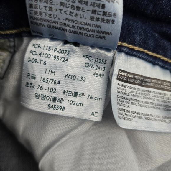 Levi's 518‎ too superlow boot cut jeans blue 11m 30x32 denim 5335 - Picture 11 of 12